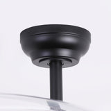 Ventilador de techo Serena motor DC ultrasilencioso negro de Ø100 cm con 3 aspas retráctiles y luz LED