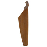 Ventilador de techo Varel en oro satinado Ø132 cm con luz LED y aspas de madera maciza 100%