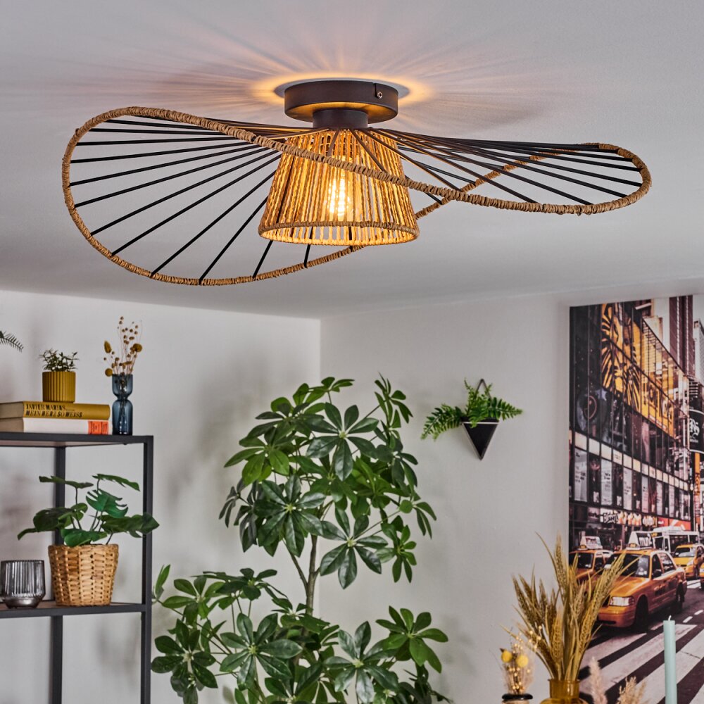 Lámpara de techo al ras Art Déco bohemia para sala de estar y dormitorio