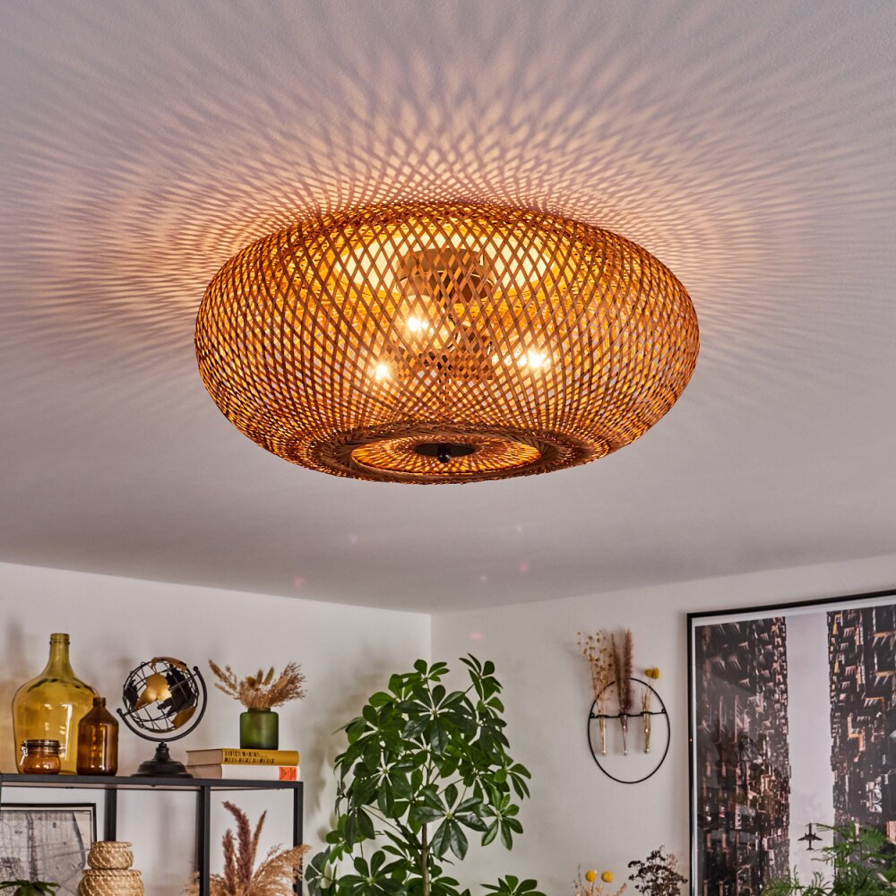 Lámpara de techo al ras de estilo bohemio para sala de estar y dormitorio