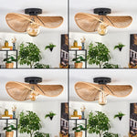 Lámpara de techo empotrada rústica Art Déco para sala de estar y dormitorio