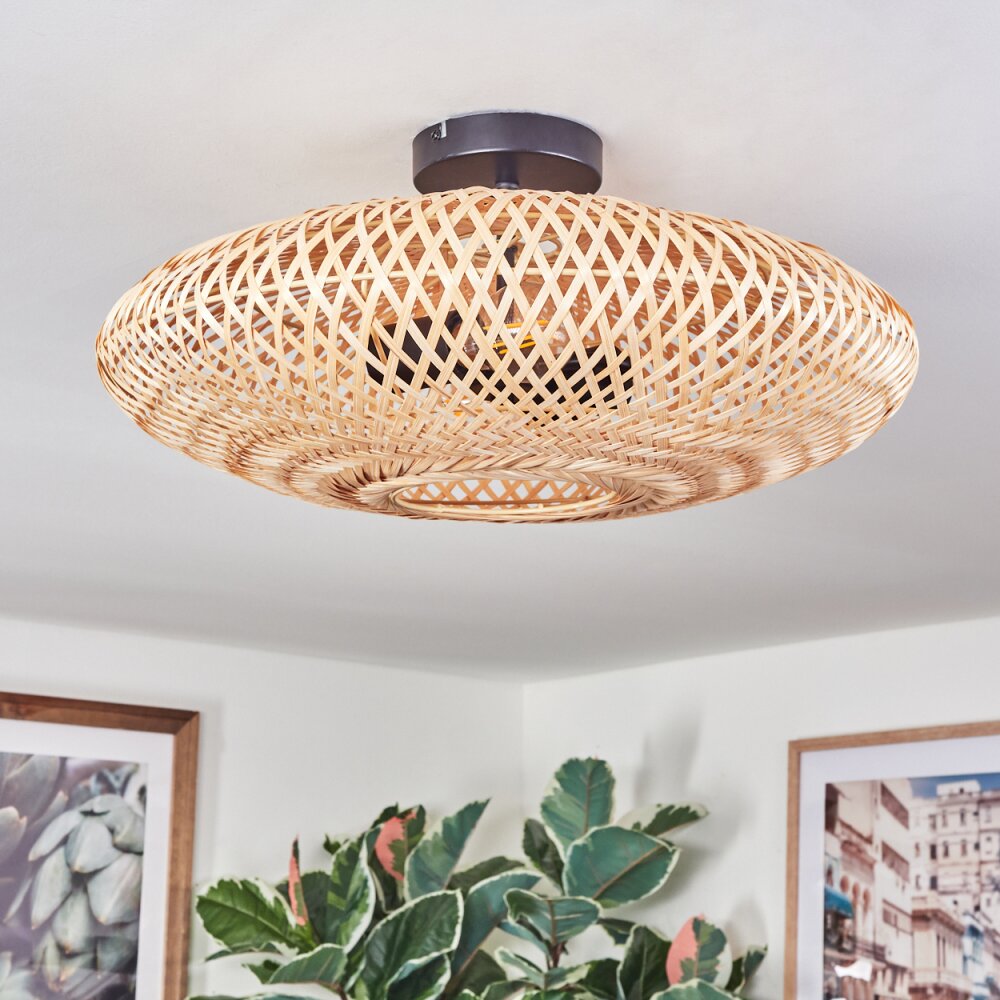 Plafón de techo bohemio moderno con dos luces para sala de estar y dormitorio