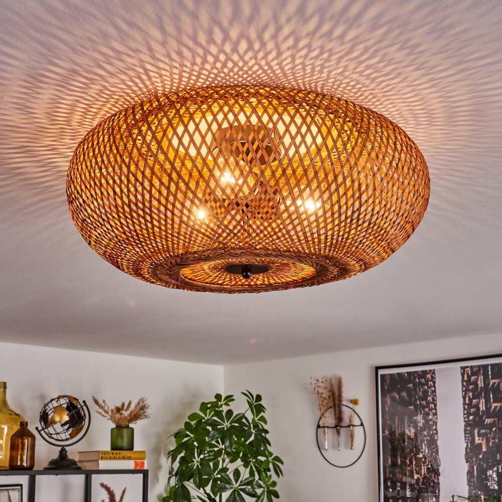 Lámpara de techo al ras de estilo bohemio para sala de estar y dormitorio