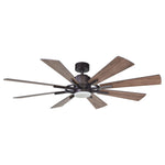 Ventilador de techo Oretha Windmill DC de 152 cm (60") con iluminación LED