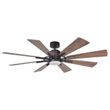 Ventilador de techo Oretha Windmill DC de 152 cm (60") con iluminación LED