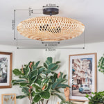 Plafón de techo bohemio moderno con dos luces para sala de estar y dormitorio