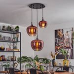 Lámpara colgante moderna industrial tipo clúster para sala de estar y dormitorio