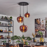 Lámpara colgante moderna industrial tipo clúster para sala de estar y dormitorio
