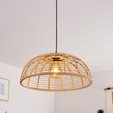 Lámpara colgante de bambú estilo bohemio para cocina y comedor