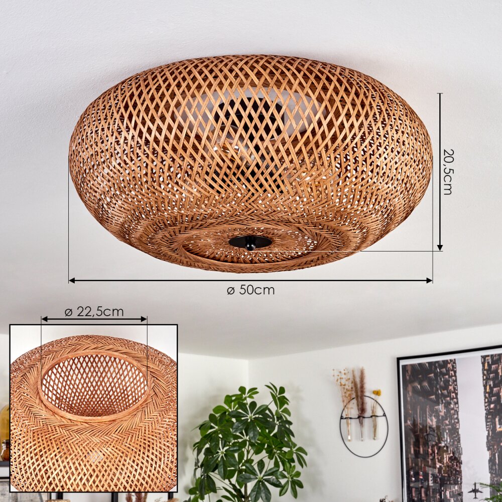 Lámpara de techo al ras de estilo bohemio para sala de estar y dormitorio