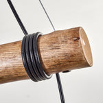 Lámpara colgante lineal bohemia rústica para sala de estar y dormitorio
