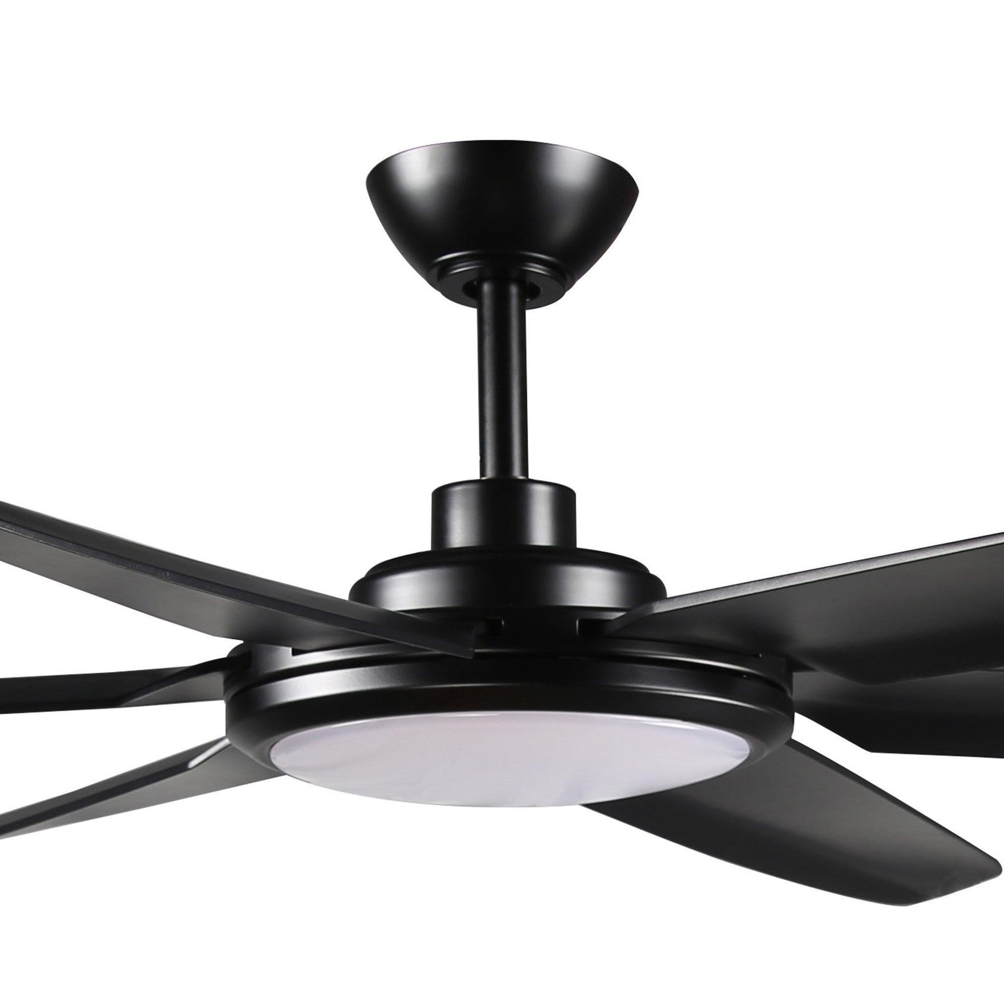 Ventilador de techo industrial de Ø165 cm Motor DC con luz y mando a distancia