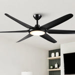 Ventilador de techo industrial de Ø165 cm Motor DC con luz y mando a distancia
