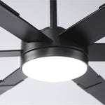Ventilador de techo LED industrial de 152 cm con aspas de doble cara, luz, APP y mando a distancia