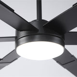 Ventilador de techo LED industrial de 152 cm con aspas de doble cara, luz, APP y mando a distancia