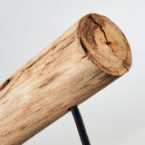 Lámpara colgante lineal industrial rústica de madera y jaula de alambre para comedor y sala de estar