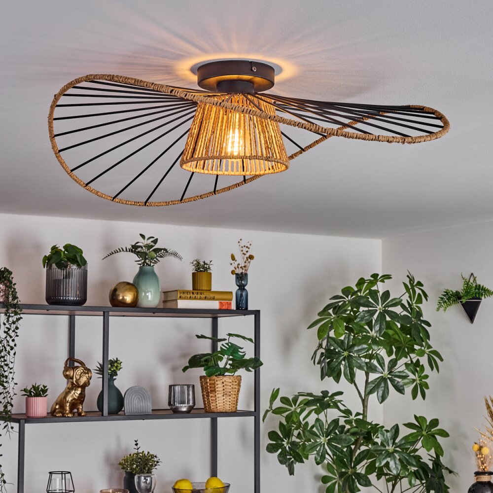 Lámpara de techo al ras Art Déco bohemia para sala de estar y dormitorio