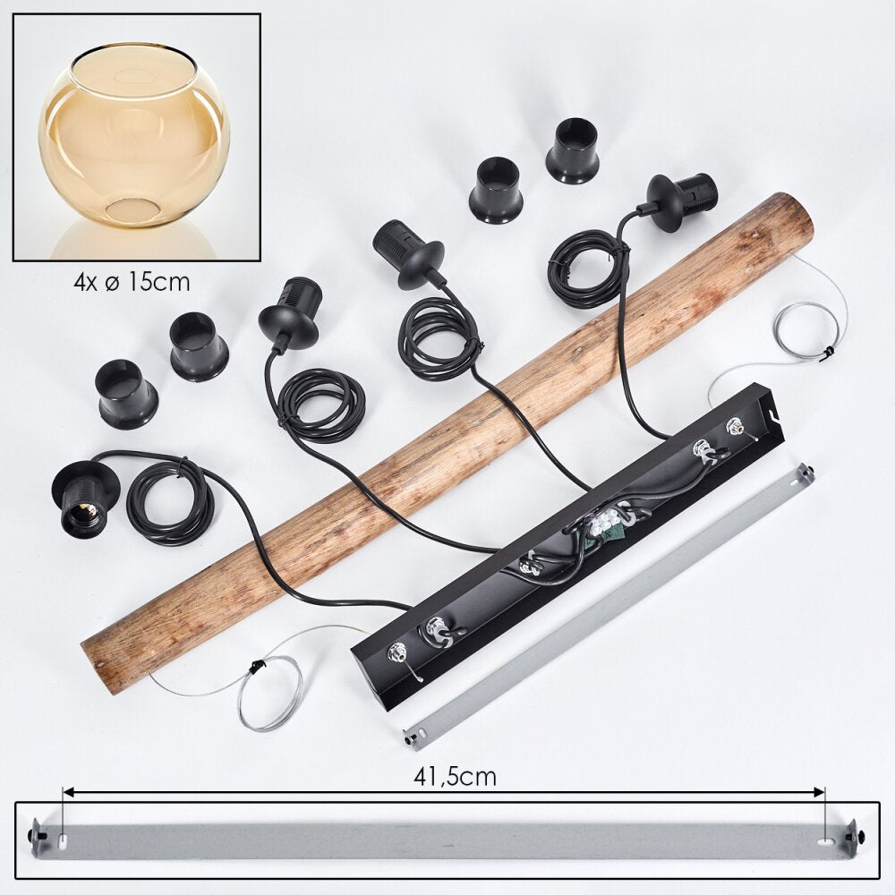 Lámpara colgante lineal bohemia rústica para sala de estar y dormitorio
