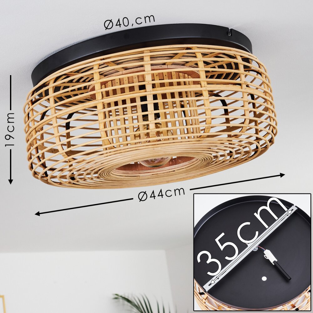 Plafón bohemio natural para dormitorio y sala de estar