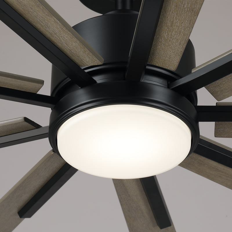 Ventilador de techo tipo molino de viento Aries LED de Ø183 cm con luz y mando a distancia