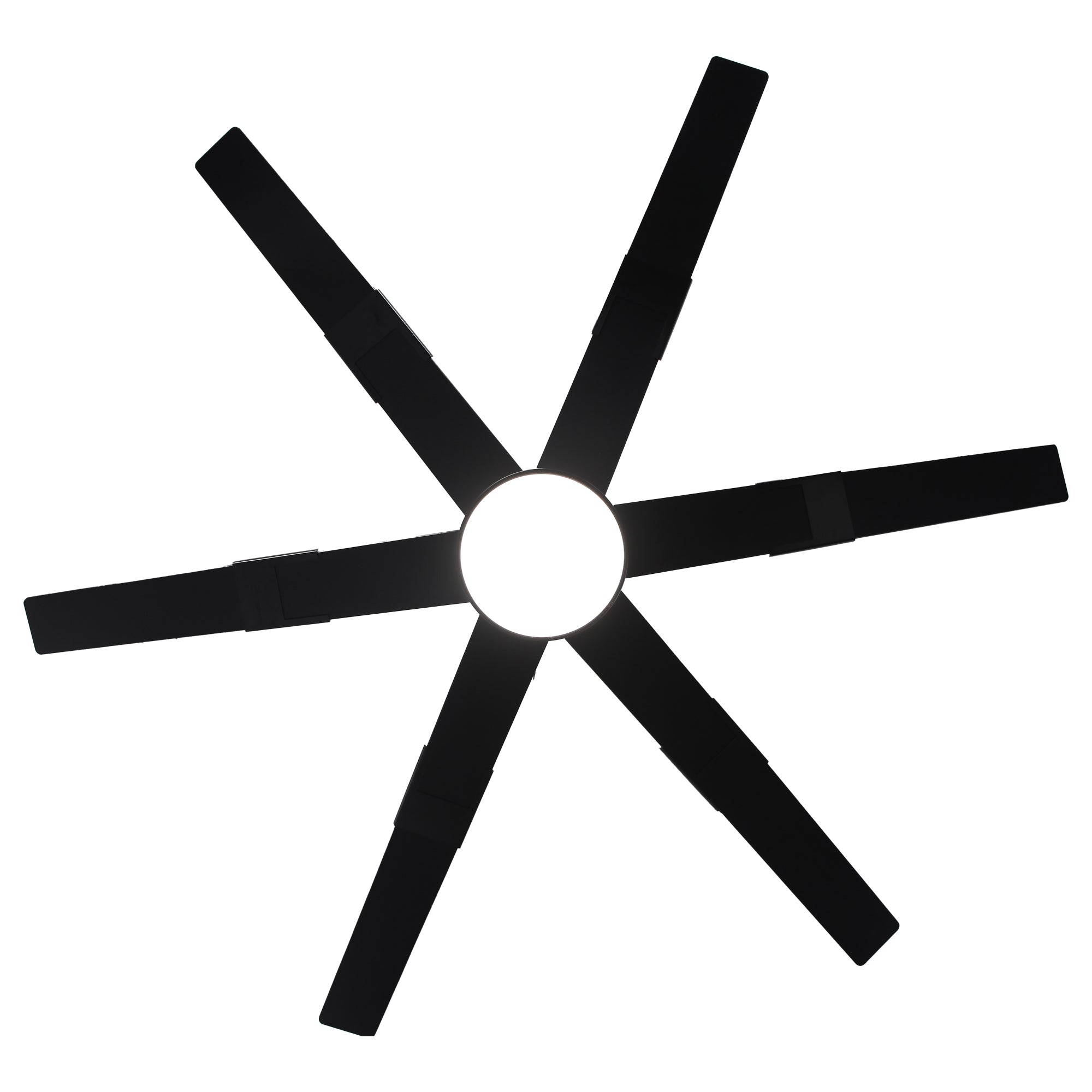 Ventilador de techo LED industrial de 152 cm con aspas de doble cara, luz, APP y mando a distancia