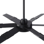 Ventilador de techo LED industrial de 152 cm con aspas de doble cara, luz, APP y mando a distancia