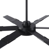 Ventilador de techo LED industrial de 152 cm con aspas de doble cara, luz, APP y mando a distancia