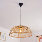 Lámpara colgante de bambú estilo bohemio para cocina y comedor