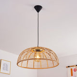 Lámpara colgante de bambú estilo bohemio para cocina y comedor