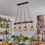 Lámpara colgante lineal bohemia rústica para sala de estar y dormitorio