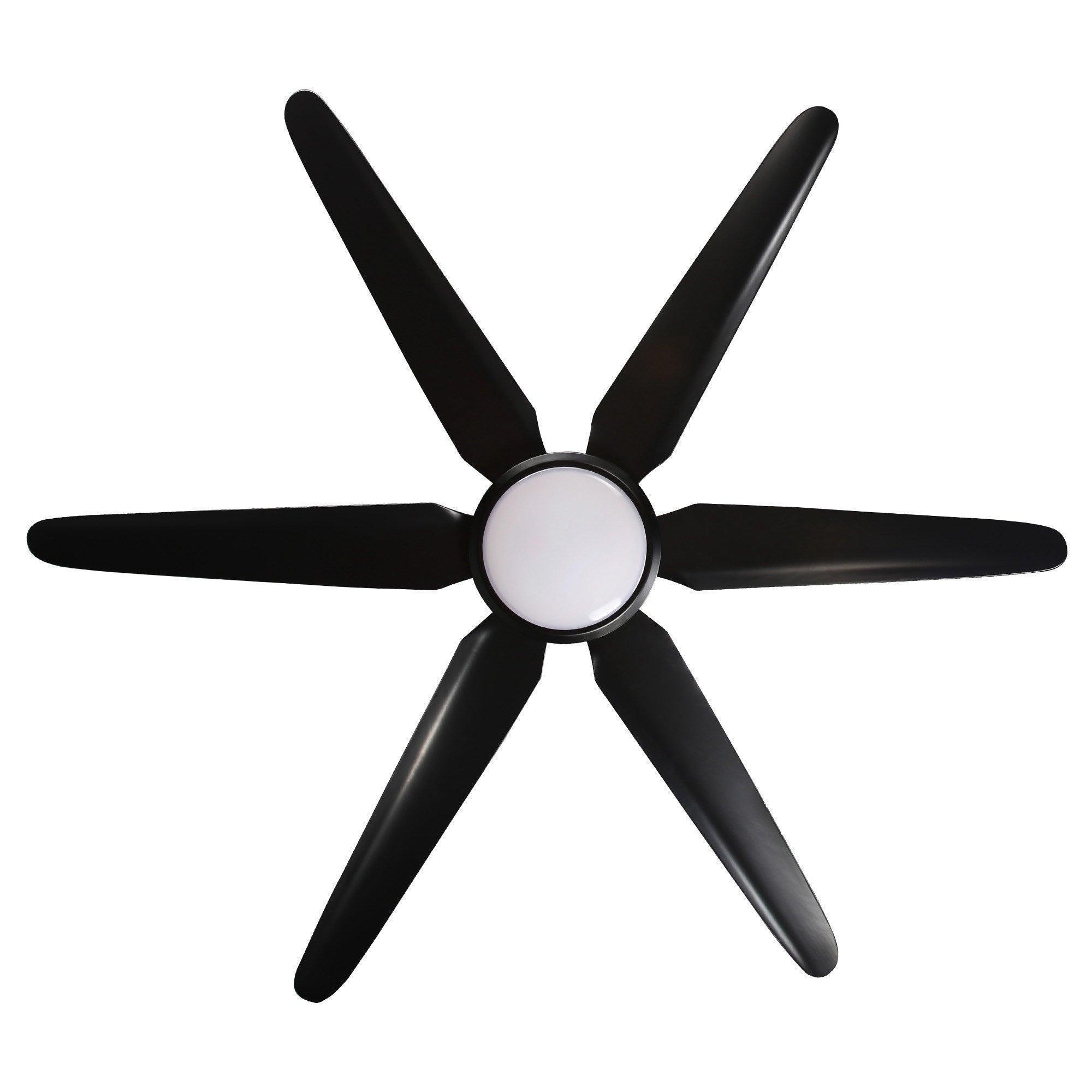 Ventilador de techo industrial de Ø165 cm Motor DC con luz y mando a distancia