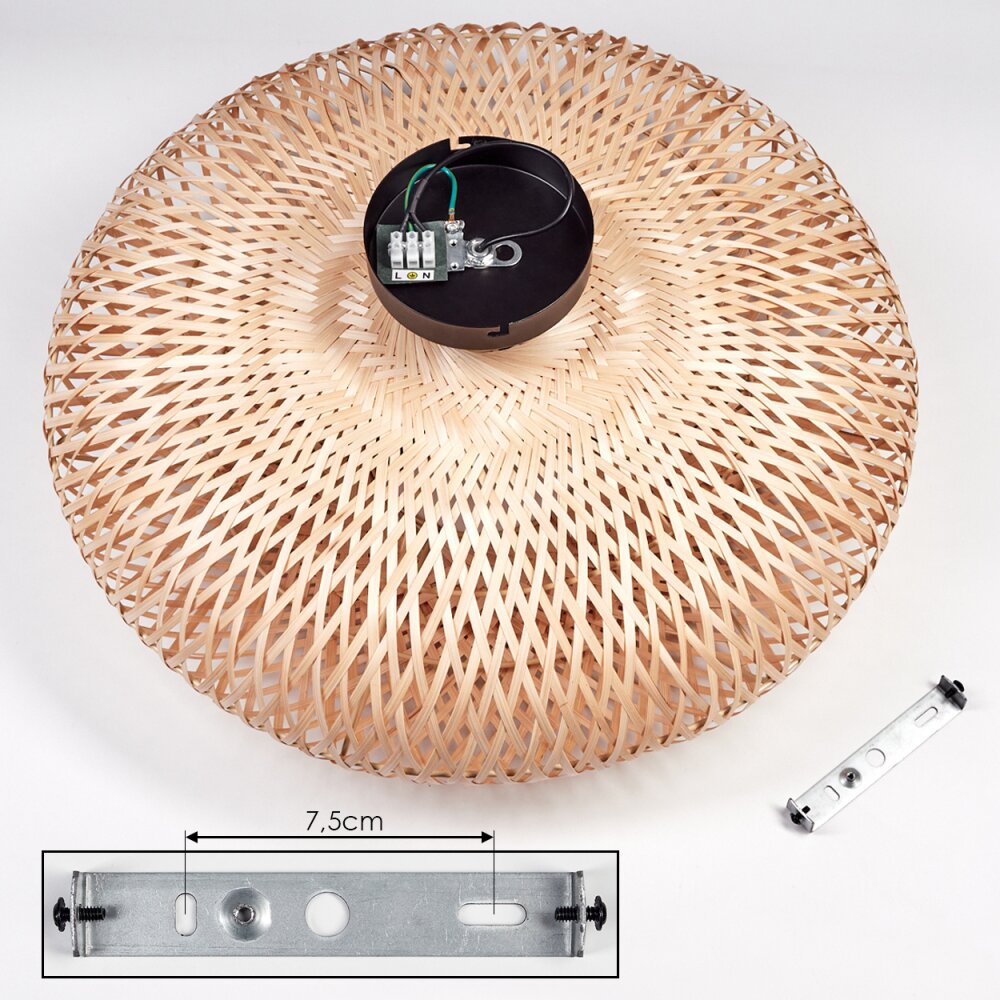 Plafón de techo bohemio moderno con dos luces para sala de estar y dormitorio