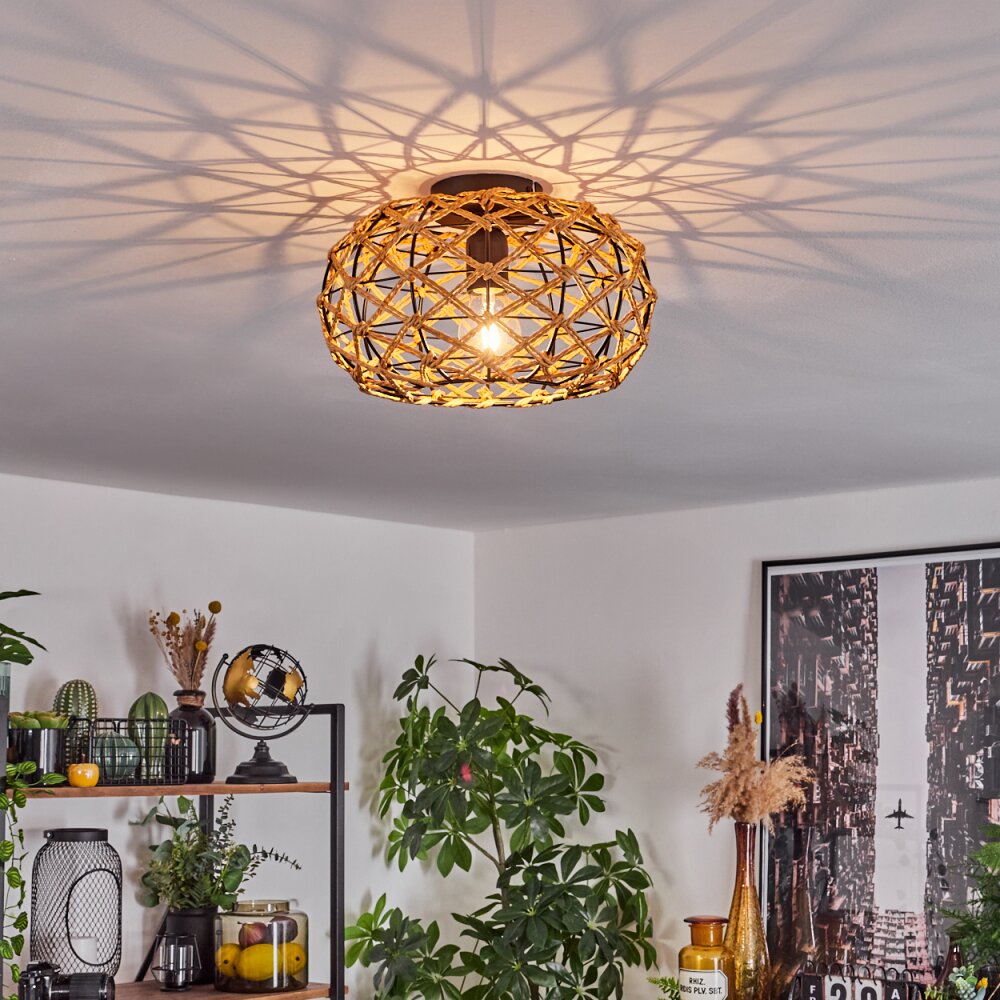 Plafón de techo tejido bohemio para sala de estar y dormitorio