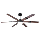Ventilador de techo LED industrial de 152 cm con aspas de doble cara, luz, APP y mando a distancia