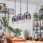 Lámpara colgante lineal moderna con degradado escultural para comedor y sala de estar