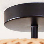 Plafón de techo bohemio moderno con dos luces para sala de estar y dormitorio