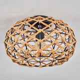 Plafón de techo tejido bohemio para sala de estar y dormitorio