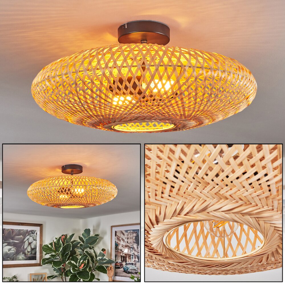 Plafón de techo bohemio moderno con dos luces para sala de estar y dormitorio