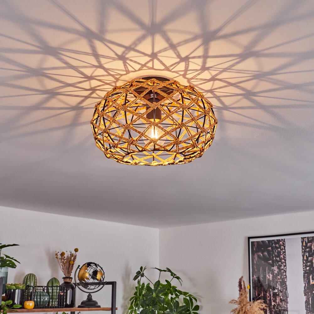 Plafón de techo tejido bohemio para sala de estar y dormitorio