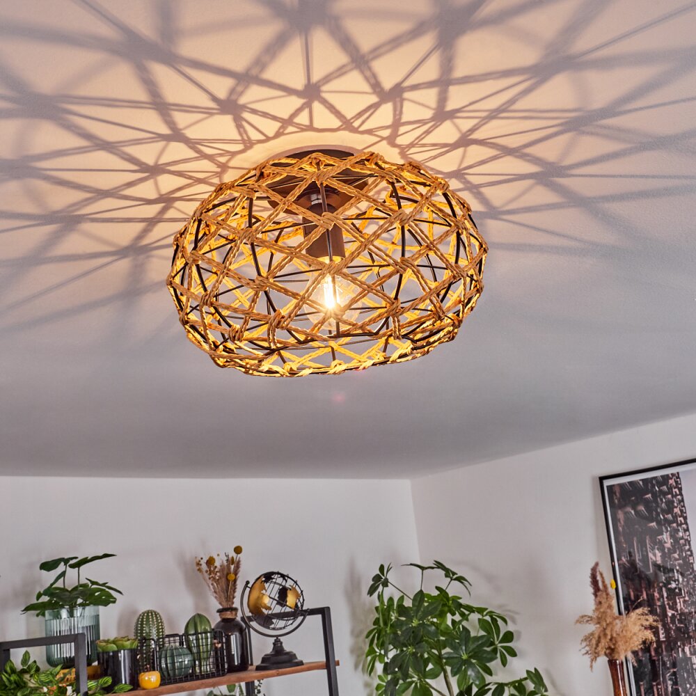 Plafón de techo tejido bohemio para sala de estar y dormitorio