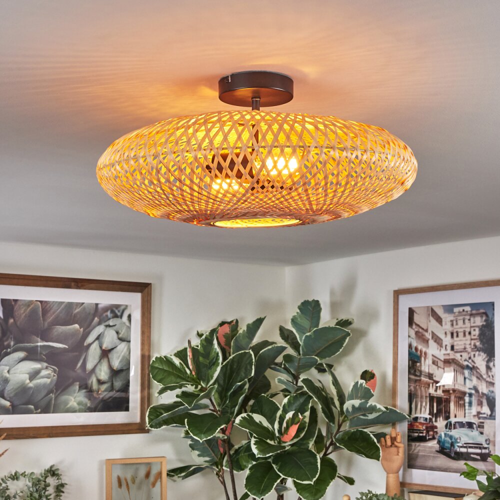 Plafón de techo bohemio moderno con dos luces para sala de estar y dormitorio