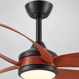 Ventilador de techo MAXI en madera de cerezo Ø132 cm silencioso con luz LED DC 40W