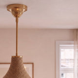 Glass Hemp rope textured Pendant Light Ø33cm