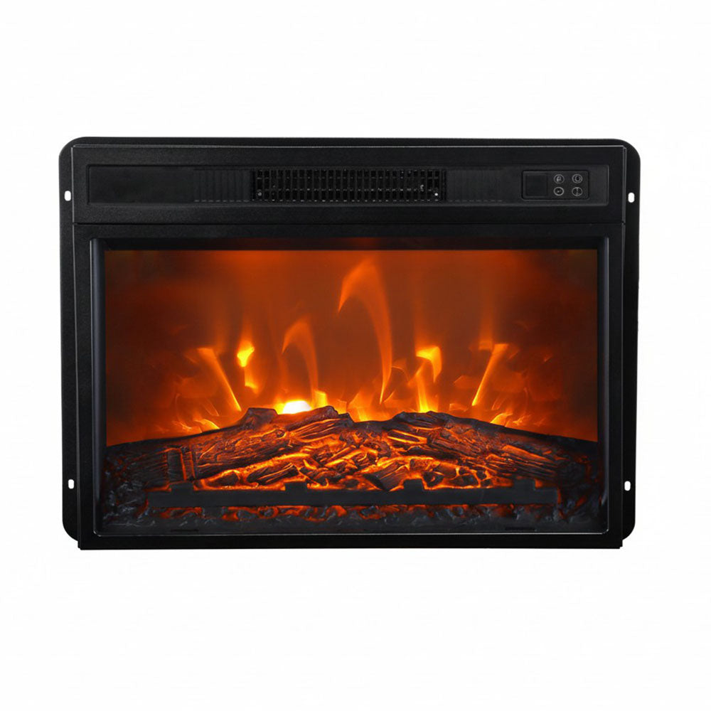 Inserto de chimenea eléctrica negra de 23" con mando a distancia