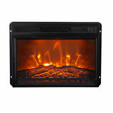 Inserto de chimenea eléctrica negra de 23" con mando a distancia