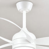 Ventilador de techo MAXI blanco Ø132 cm silencioso con luz LED DC 40W 