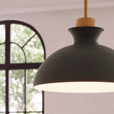 Dark Green Metal Pendant Light Ø28cm