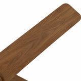 Ventilador de techo silencioso Parvez Black And Walnut Tone Ø152 cm con luz LED