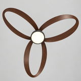 Ventilador de techo MAXI nogal oscuro Ø132 cm silencioso con luz LED DC 40W
