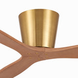Ventilador de techo Avela Medium Oak Ø137 cm con luz LED y aspas de madera maciza 100%